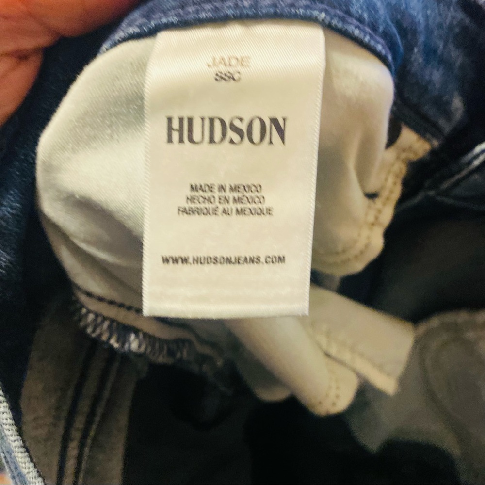 HUDSON Jade Jeans Mid Rise/High Rise Loose Fit Distressed - Picture 7 of 9